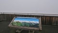 Board on the top of EdelweiÃÅ¸spitze, highest point of Grossglockner High Alpine Road, informing about surrounding peaks.
